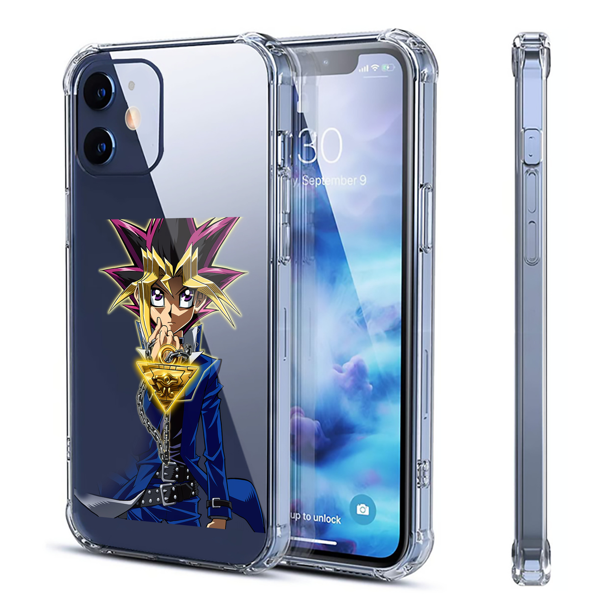 （画像用） 遊☆戯☆王 Yu-Gi-Oh! 【iPhone 12シリーズ対応】透明スマホケース（クリアソフトケース）